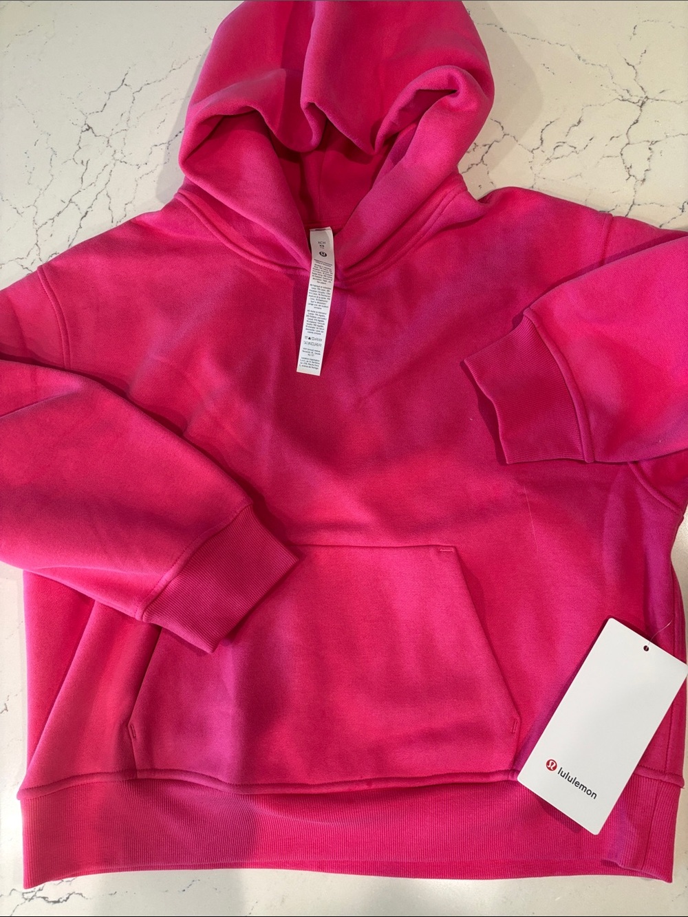 Lululemon Women’s Steady State SuperLoft Hoodie “Pink Flare” Oversized Small NWT